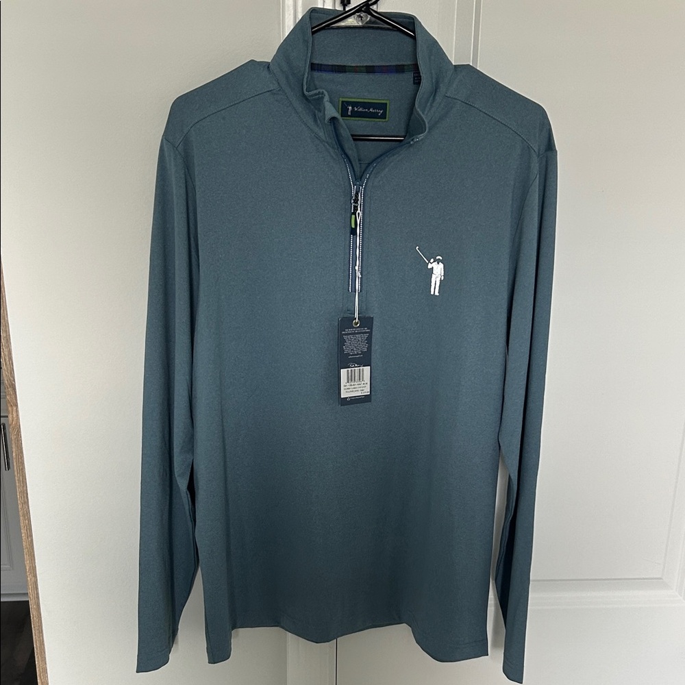 William Murray Golf Blue Long Sleeve Shirt